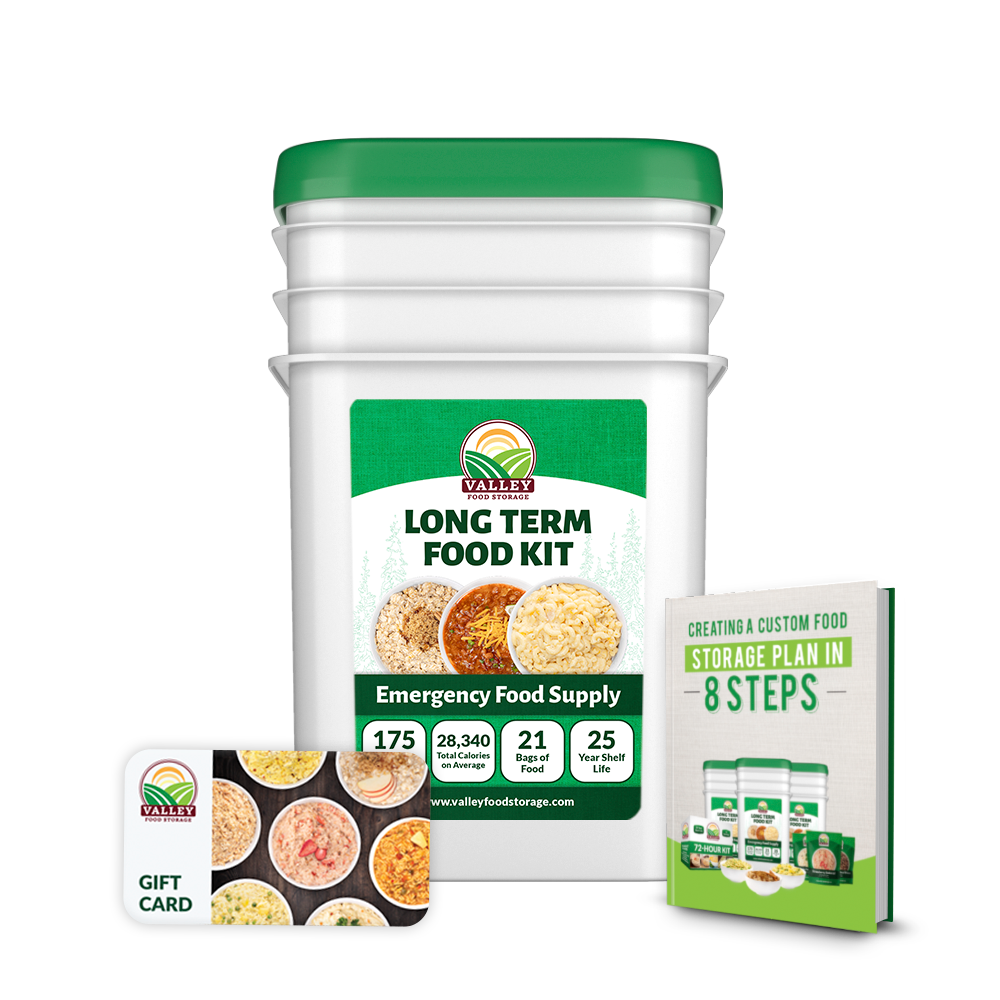 1 Emergency Food Kits + 3 Free Gifts From Valley Food Storage