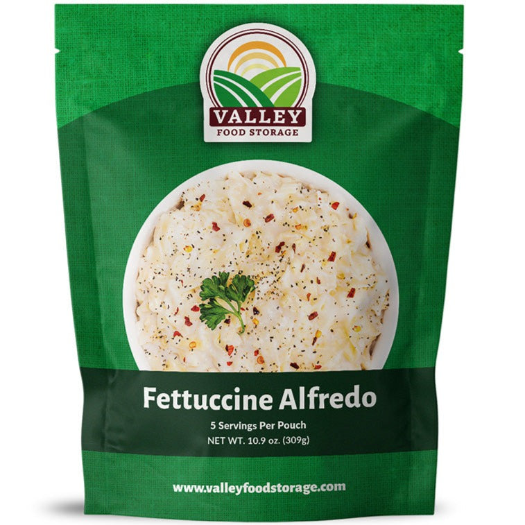 Fettuccine Alfredo | 5 Servings Per Pouch From Valley Food Storage