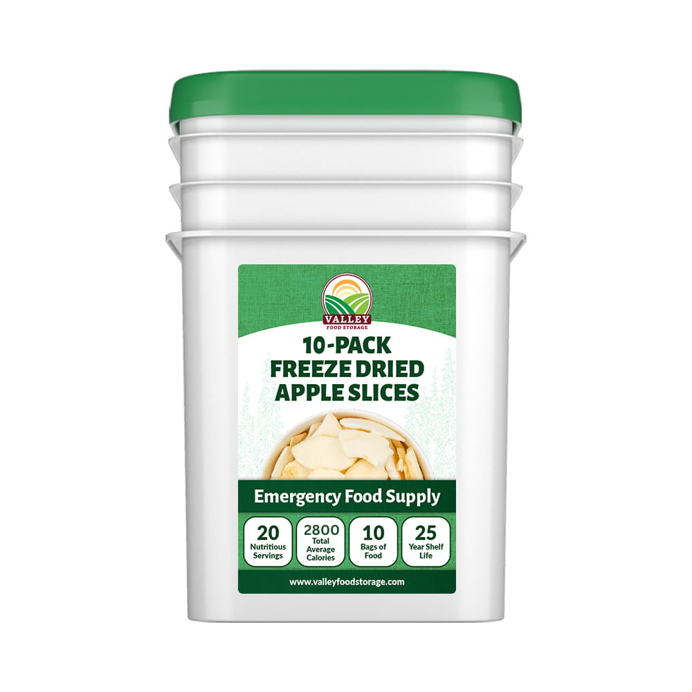 Freeze Dried Apple Slices - 10 Pack Freeze Dried Apple Slices - 10 Pack From Valley Food Storage