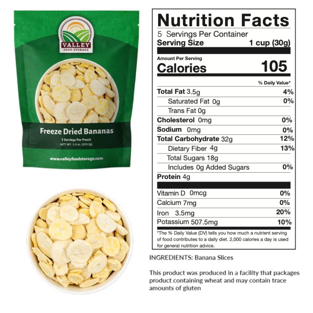 Freeze Dried Bananas Freeze Dried Bananas From Valley Food Storage
