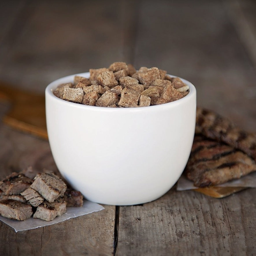 Freeze Dried Beef Dices Bag From Valley Food Storage