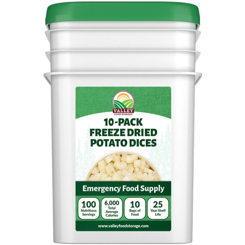 10-Pack Freeze Dried Potatoes From Valley Food Storage