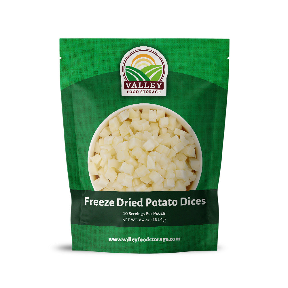 Freeze Dried Potato Dices Freeze Dried Potatoes | Order Freeze Dried Potatoes Bulk From Valley Food Storage