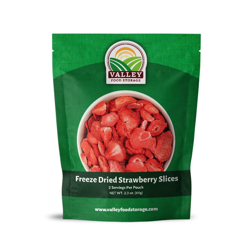 Freeze Dried Strawberry Slices From Valley Food Storage