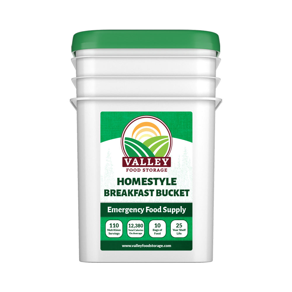 Homestyle Breakfast Bucket From Valley Food Storage