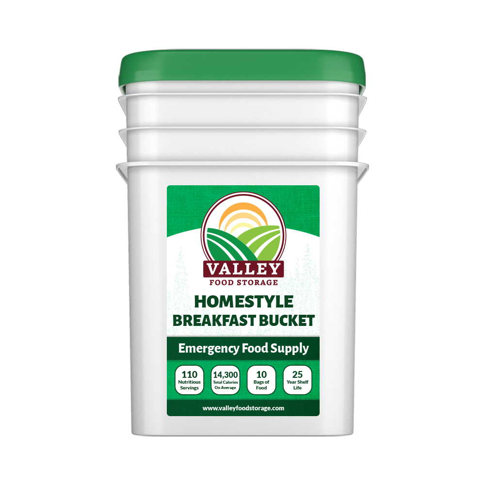 Homestyle Breakfast Bucket From Valley Food Storage