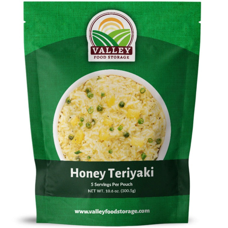 Chicken Teriyaki | 10 Pack + Bucket ENTREE From Valley Food Storage