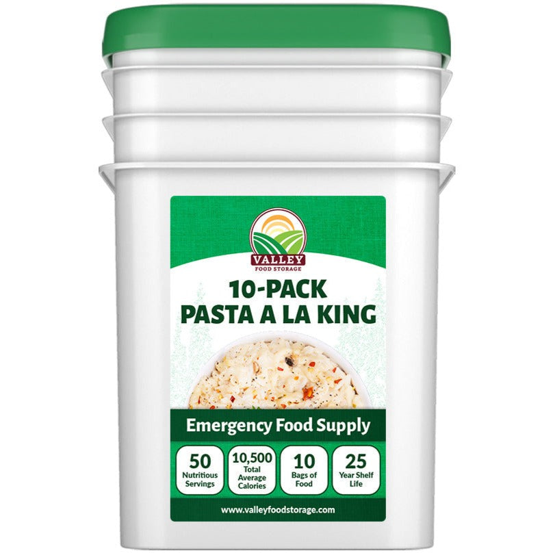 Chicken à la King | 10 Pack + Bucket ENTREE From Valley Food Storage
