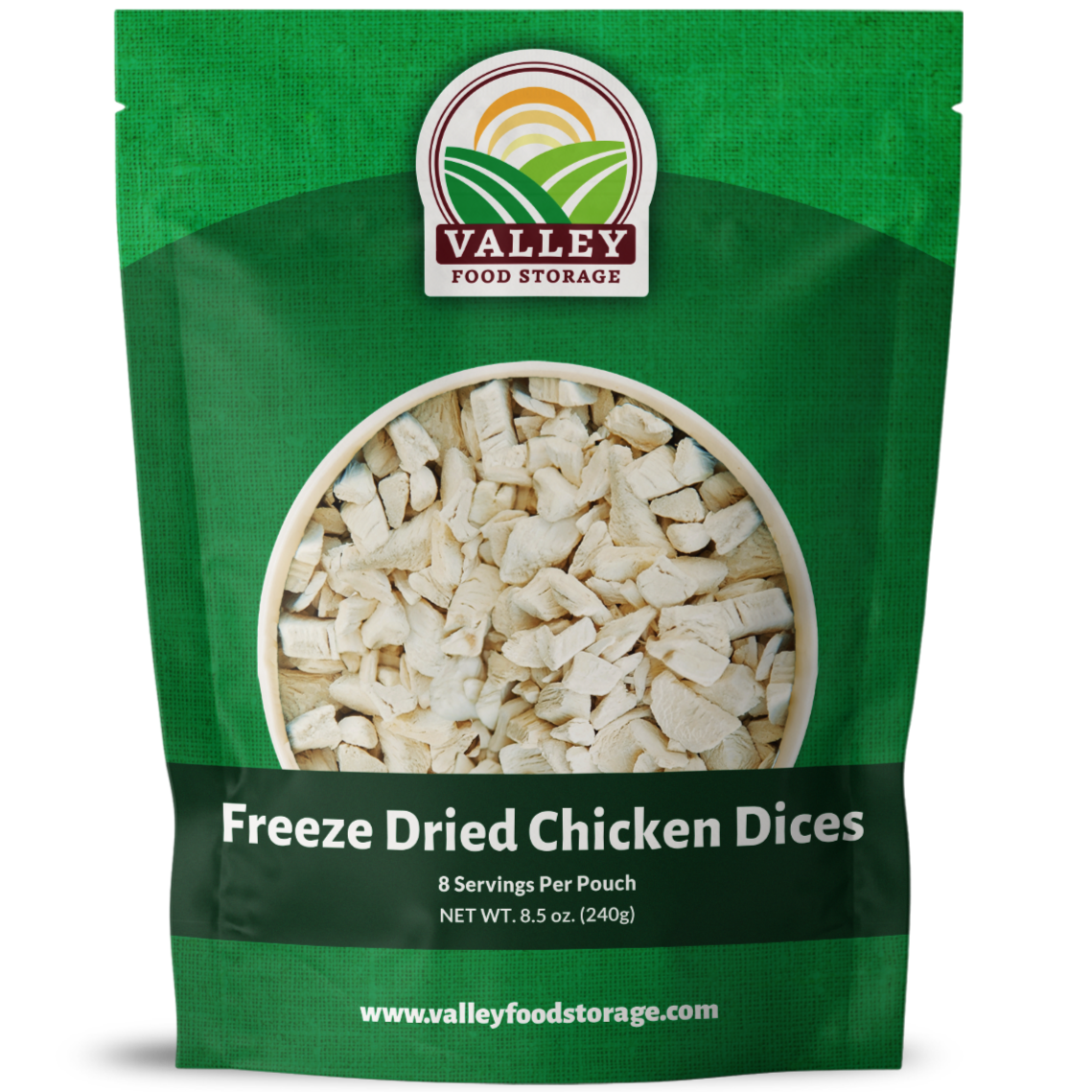 Valley Food Storage-Freeze Dried Chicken Dices