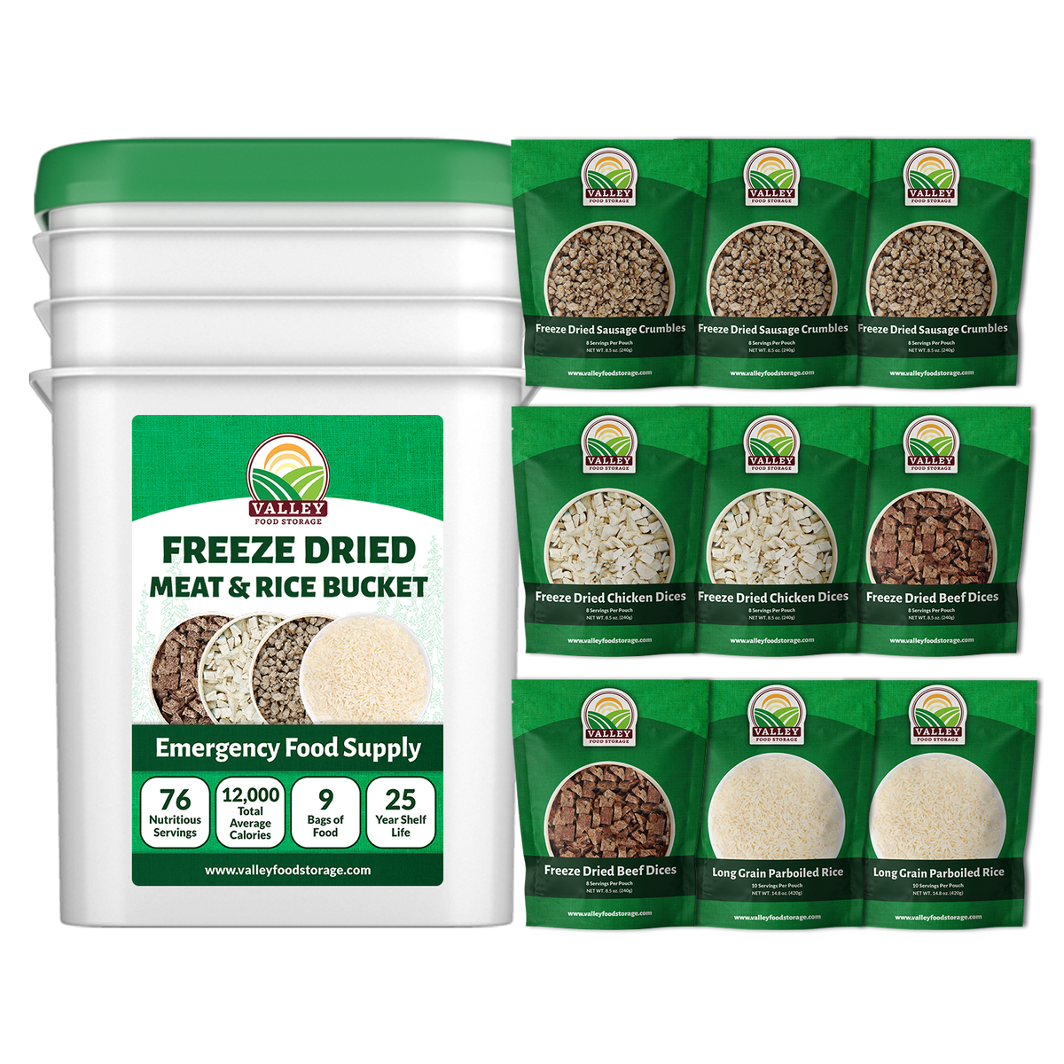 Freeze Dried Meat &amp; Rice Bucket
